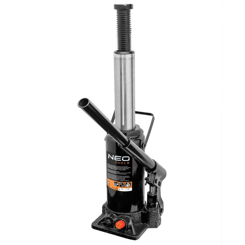 NEO TOOLS Hydraulic bottle jack 20 t, to 452 mm, 10 kg — 10-456