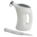 PRESSOL Measuring jug with cover-FLA-PE, 3 l, transparent — 07 623