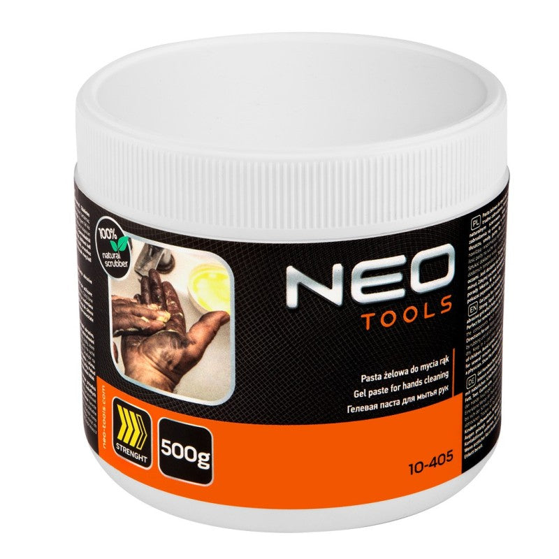 NEO TOOLS Gel, yellow, hand washing paste, for removing difficult and very difficult dirt - 500g jar — 10-405