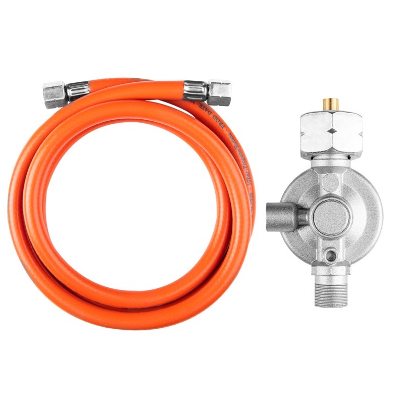 NEO TOOLS Gas pressure regulator and 1.5 m hose, for Polish market, for 50 kW cylinders — 90-083-6