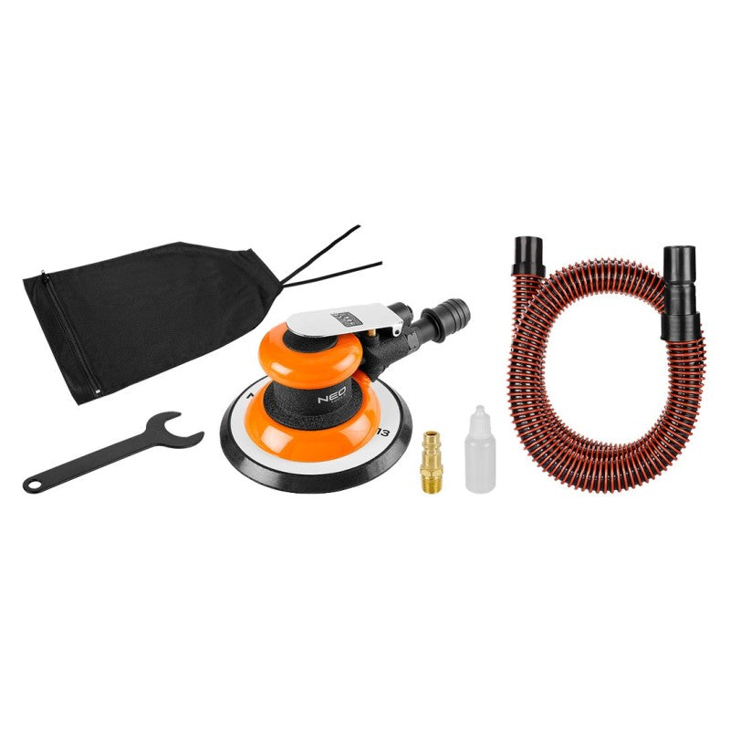 NEO TOOLS Pneumatic orbital sander 150 mm, vacum system — 14-013