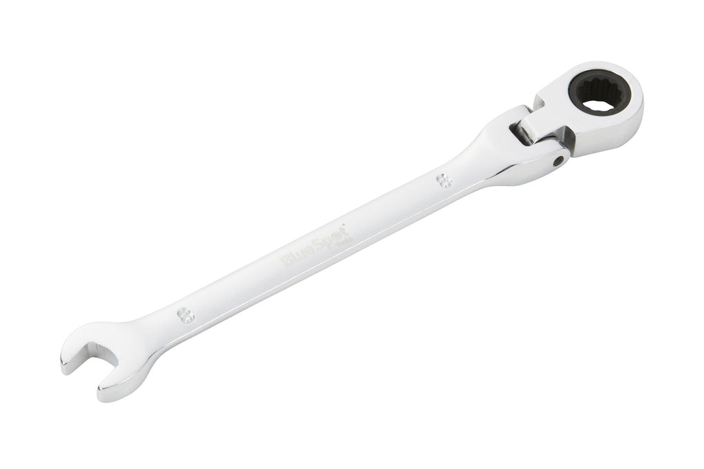 Blue Spot Tools 8mm Ratchet Spanner Flexible Head (180Ã‚Â°)