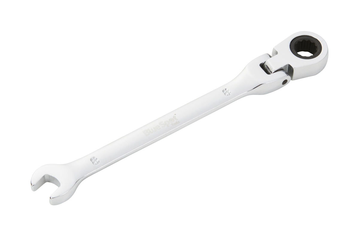 Blue Spot Tools 8mm Ratchet Spanner Flexible Head (180Ã‚Â°)