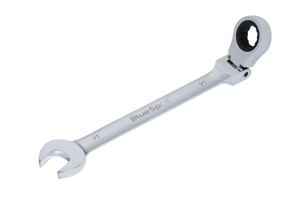 Blue Spot Tools 21mm Ratchet Spanner Flexible Head (180Ã‚Â°)