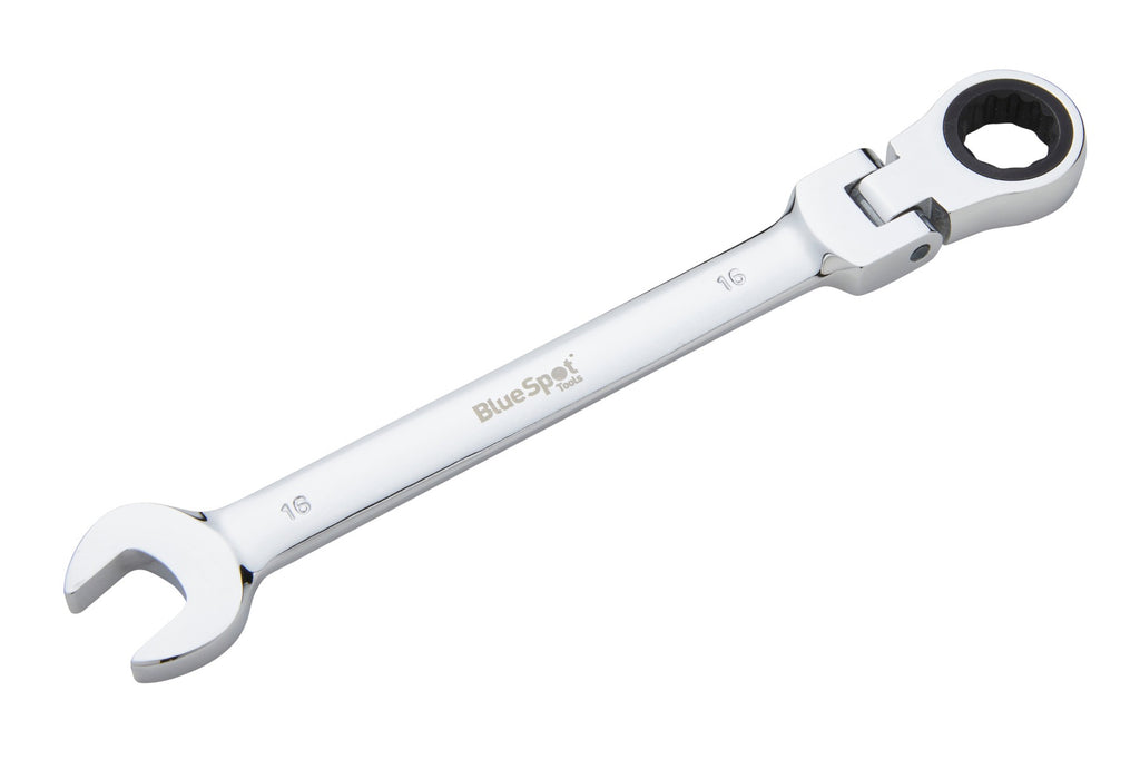 Blue Spot Tools 16mm Ratchet Spanner Flexible Head (180Ã‚Â°)