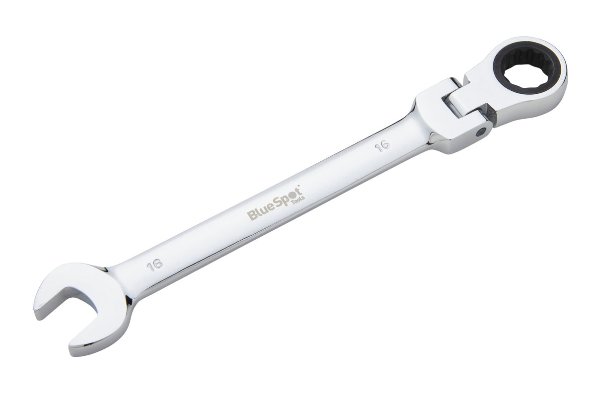 Blue Spot Tools 16mm Ratchet Spanner Flexible Head (180Ã‚Â°)