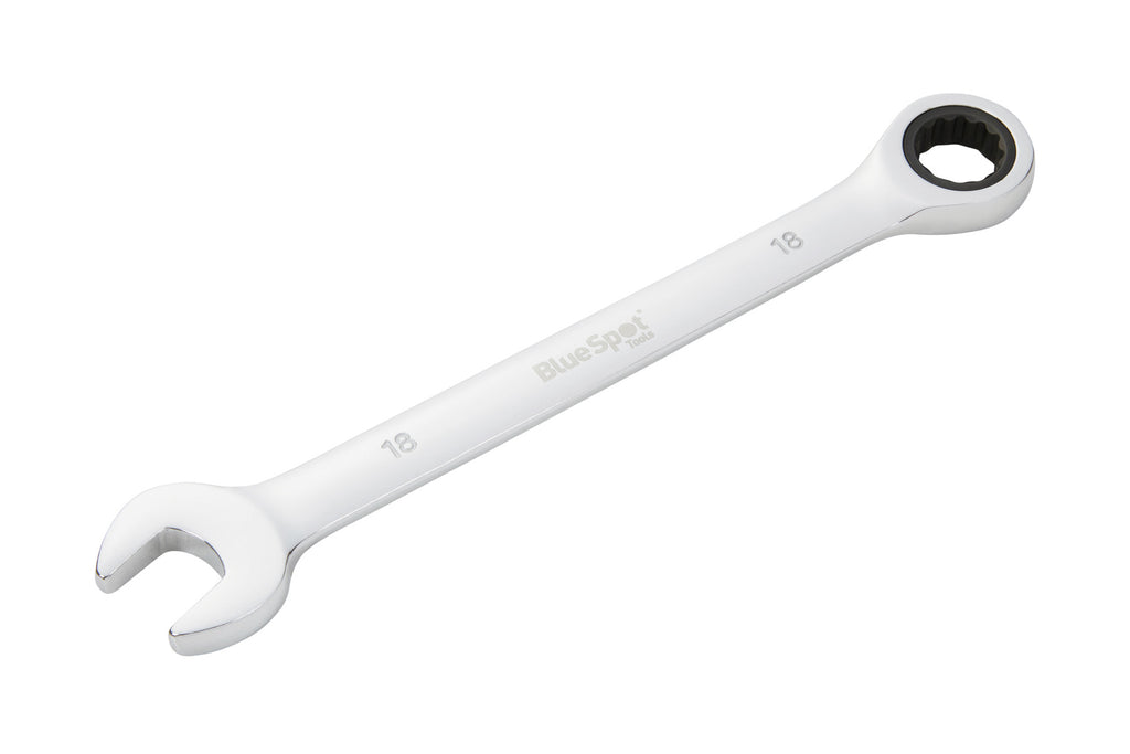 Blue Spot Tools 18mm Ratchet Spanner Fixed Head