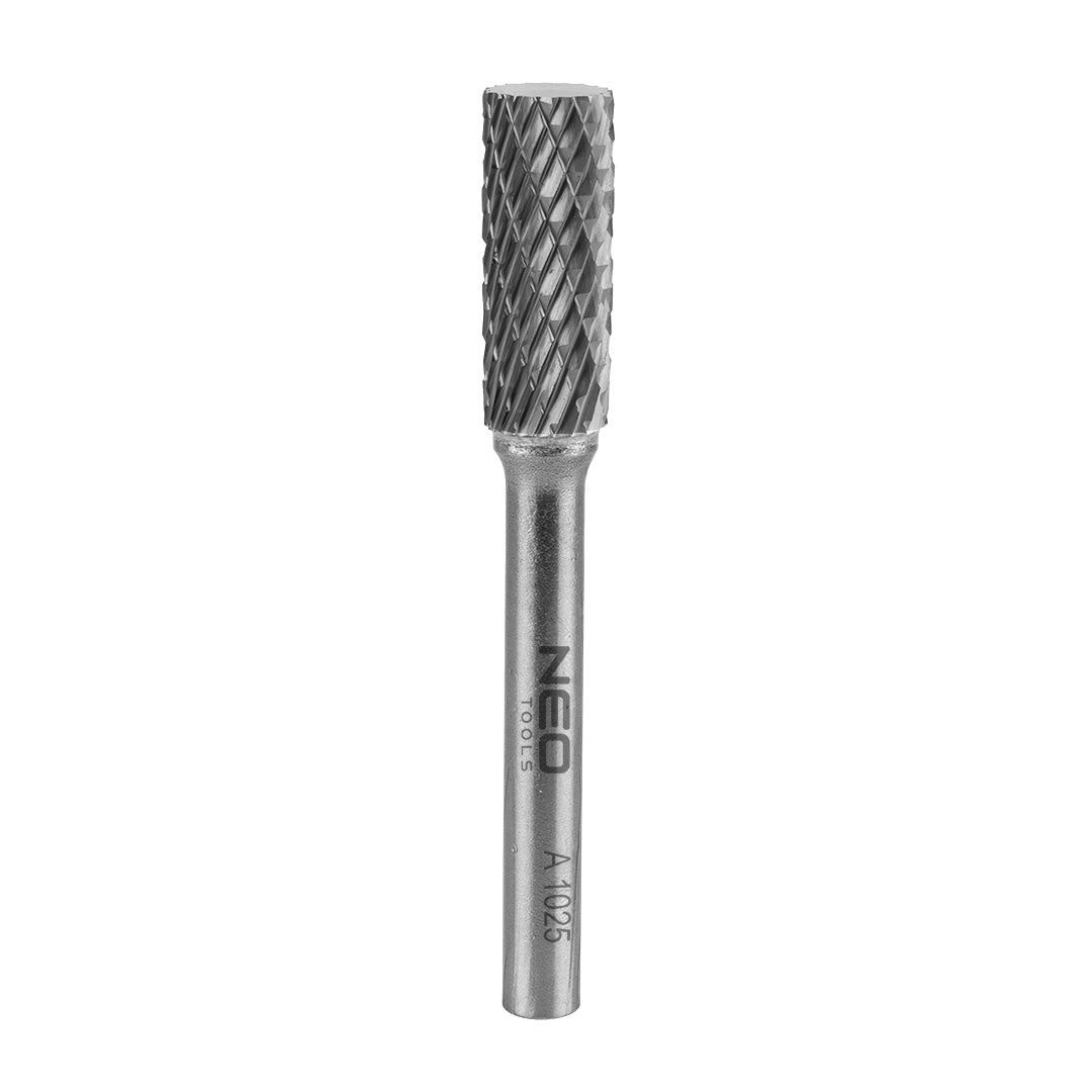 NEO TOOLS HM metal milling cutter, type A (cylindrical), 10 x 25 mm, shank 6 x 45 mm — 55-352
