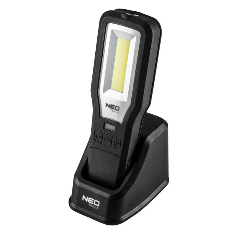 NEO TOOLS Workshop lamp 550 lm COB LED + base + charger — 99-071