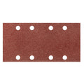 GRAPHITE Sanding paper, velcro 93 x 185 mm, K60, 5 pcs, with holes — 55H737