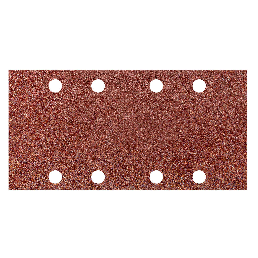 GRAPHITE Sanding paper, velcro 93 x 185 mm, K60, 5 pcs, with holes — 55H737