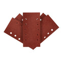 GRAPHITE Sanding paper, velcro 115 x 230 mm, K80, 5 pcs, with holes — 54H003