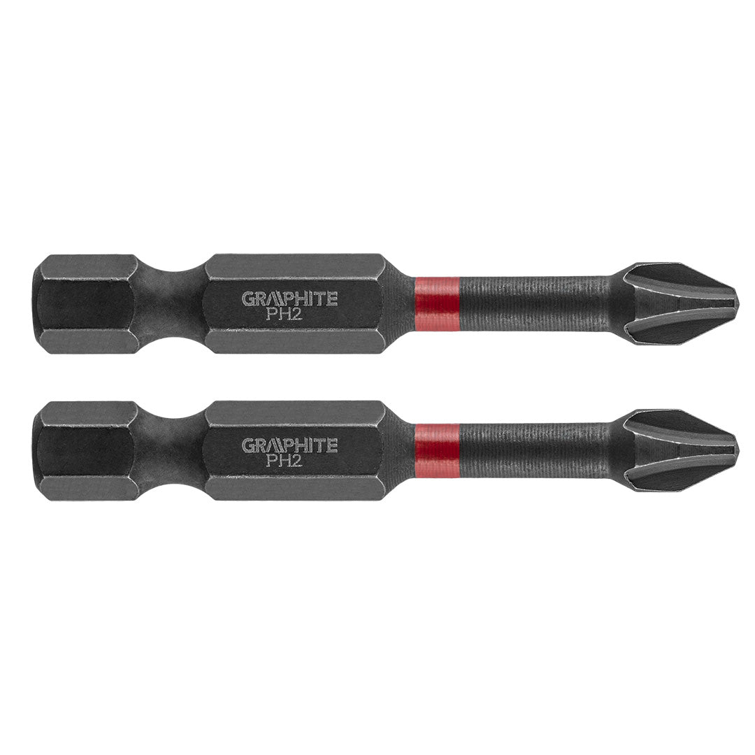 GRAPHITE Impact bit PH2 x 50 mm, 2 pcs — 56H519