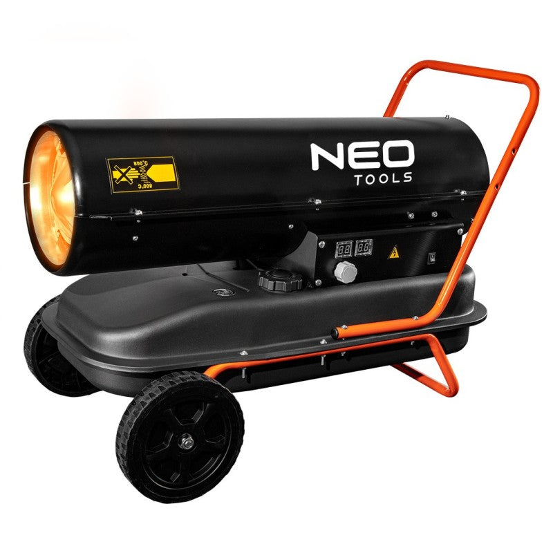 NEO TOOLS Oil heater 30kW, tank 38l, wheels — 90-081