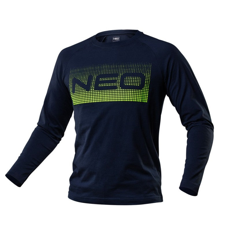 NEO TOOLS Long-sleeved T-shirt PREMIUM, NEO print, size S — 81-619-S