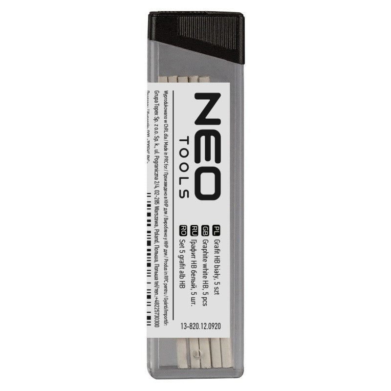 NEO TOOLS Graphite white HB (up to 13-810, 13-815), 5 pcs — 13-820