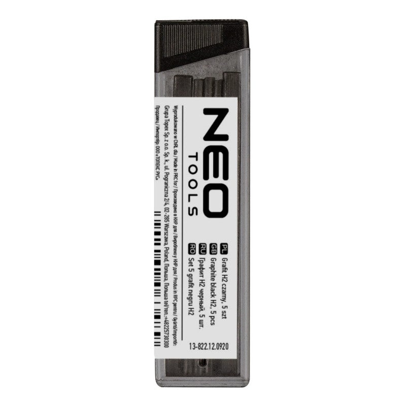 NEO TOOLS Graphite black H2 (up to 13-810, 13-815), 5 pcs — 13-822