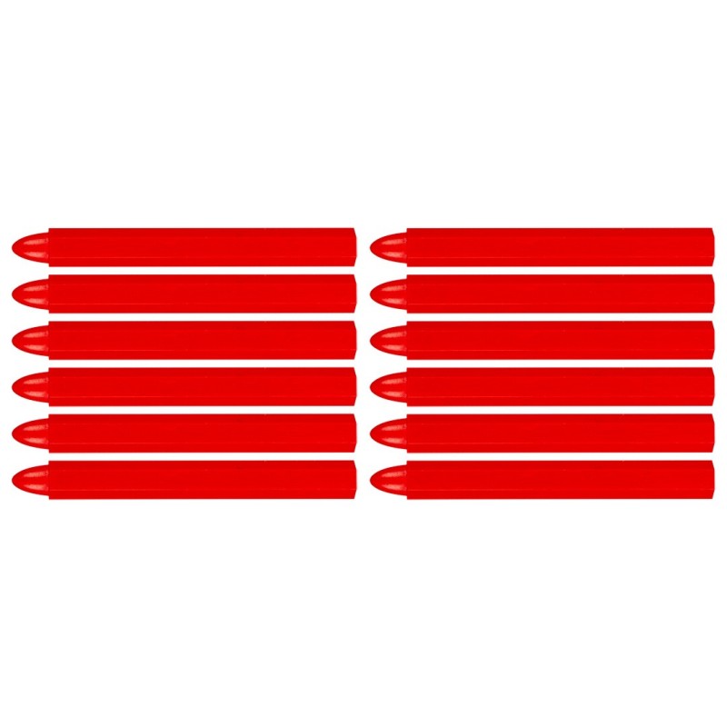 NEO TOOLS Technical chalk for marking, red, 12 pcs — 13-963