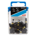 GRAPHITE Impact bits TX20 x 25 mm, 20 pcs — 56H545