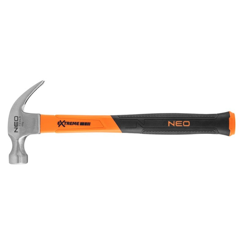 NEO TOOLS Claw hammer 450 g, fiberglass handle — 25-132