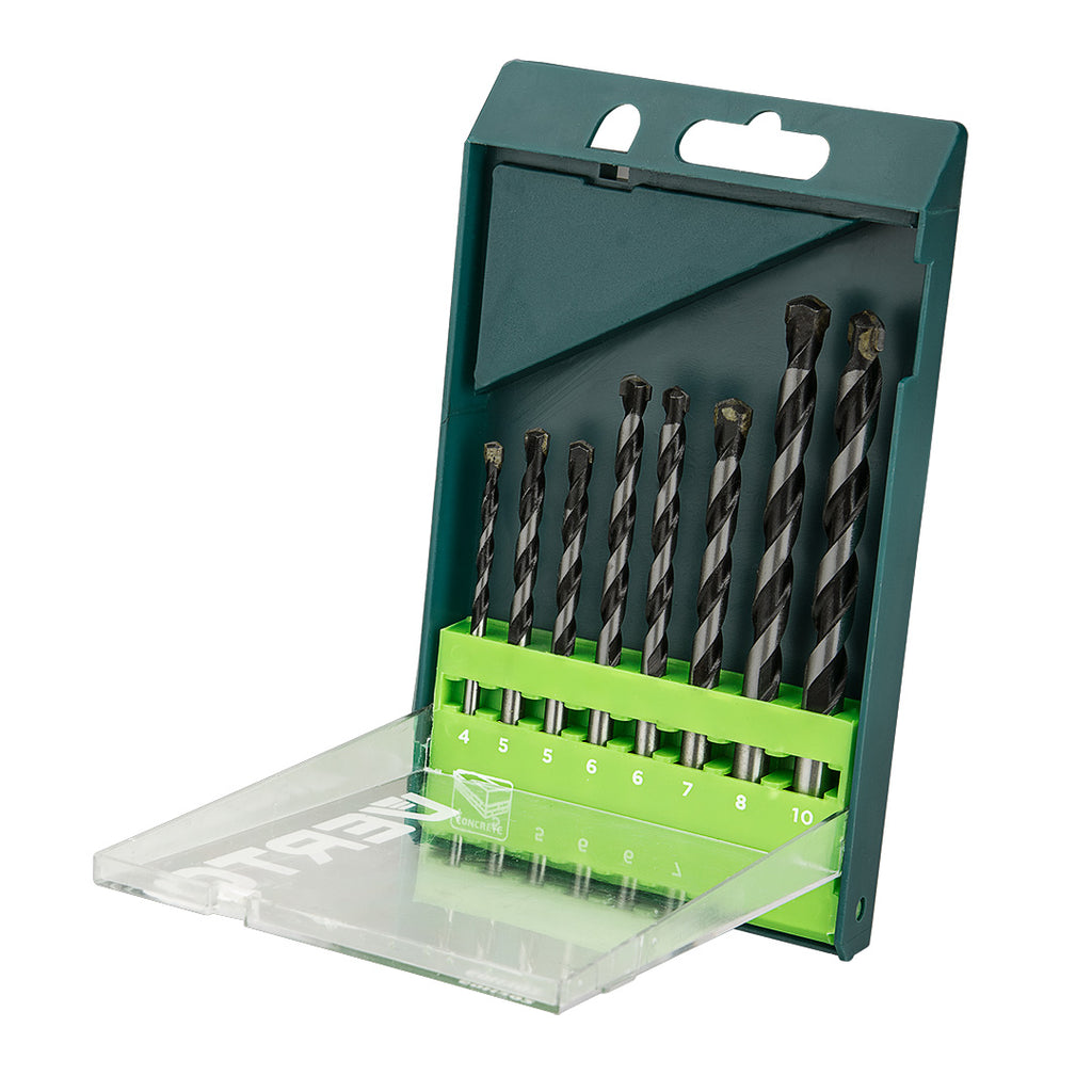 VERTO Masonry drill set 8 pcs. - 4, 5, 5, 6, 6, 7, 8, 10 mm — 60H302