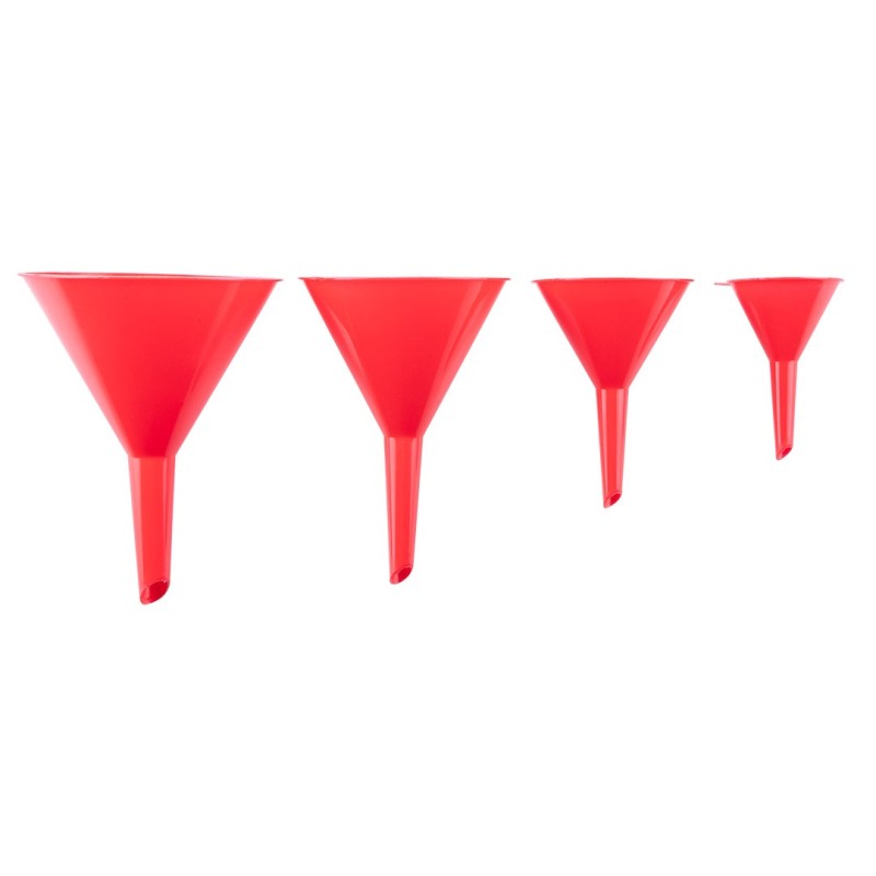 Top Tools Plastic funnels set 4 pcs f 50, 75, 95, 115mm — 77P530