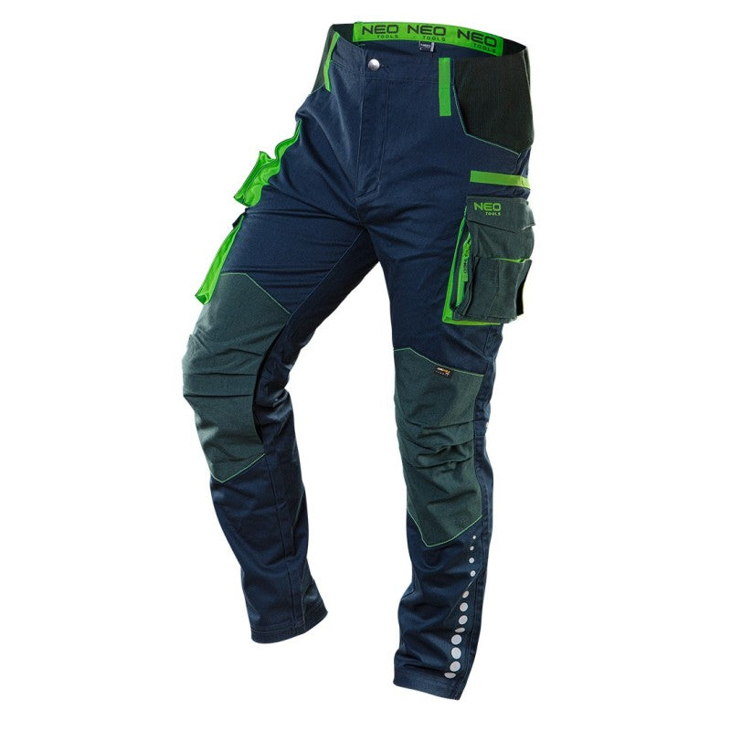 NEO TOOLS Work trousers PREMIUM, 62% cotton, 35% poliester, 3% elastane, size XXXL — 81-226-XXXL