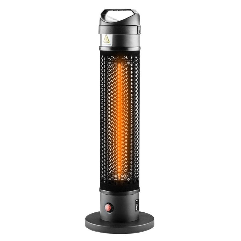 NEO TOOLS Floor standing heater 1000W, IP44, heating element carbon fibre lamp — 90-035