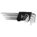 TOPEX Pentagonal wrenches TS10-TS50, long, 9 pcs — 35D951