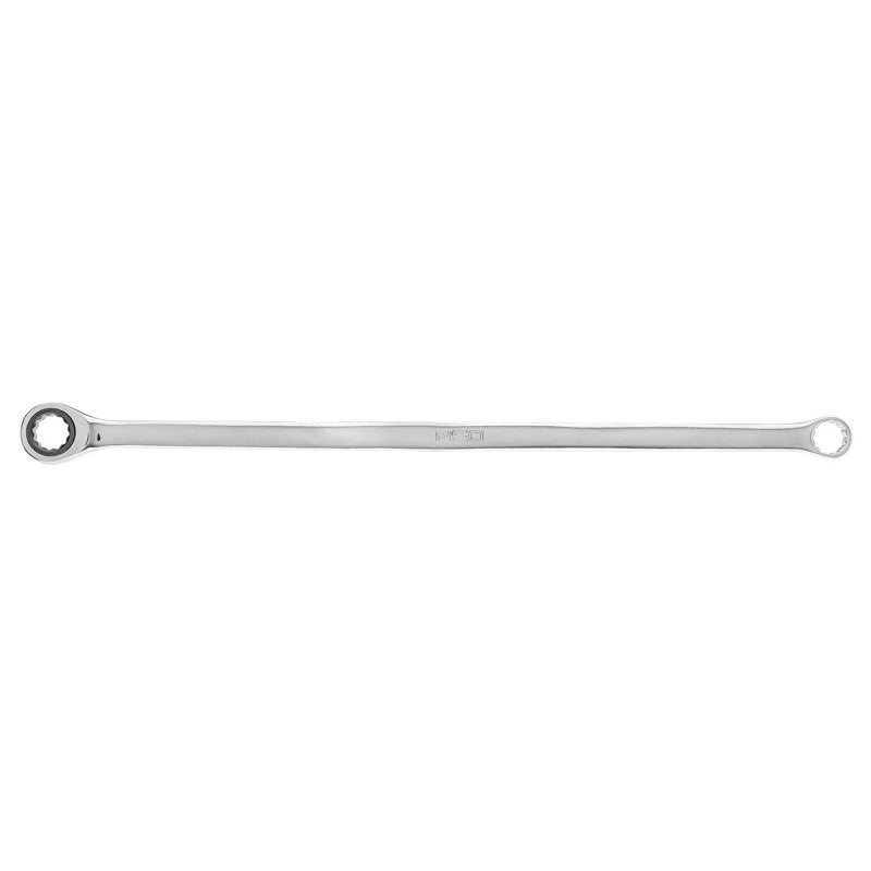 NEO TOOLS Double ring spanner, with ratchet, long, 13 mm — 09-363