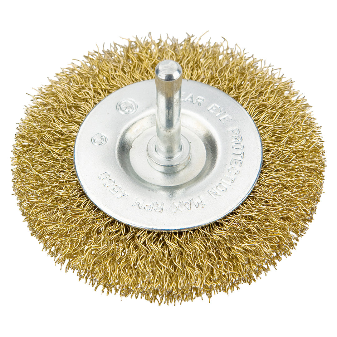 VERTO Wire wheel brush with shank 75 mm — 62H320