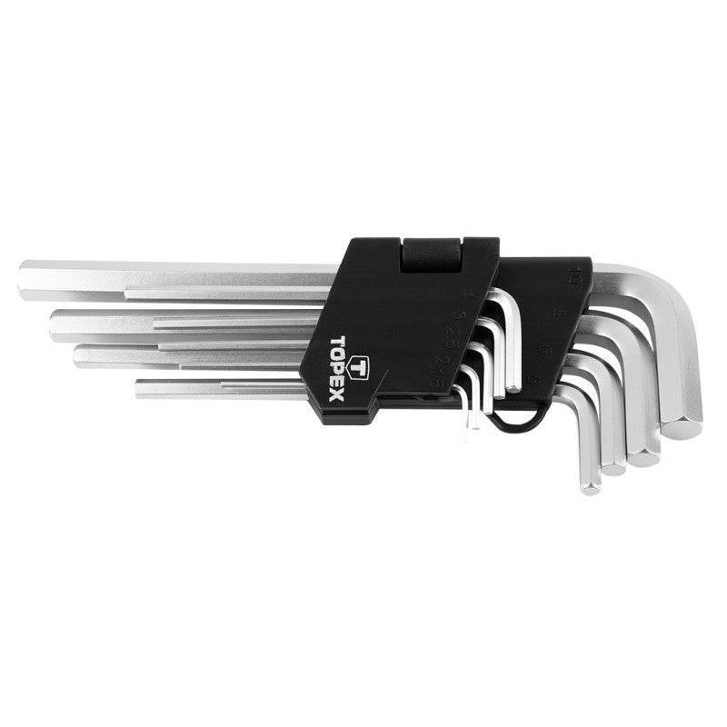 TOPEX Hex keys 1.5-10 mm, set 9 pcs — 35D956