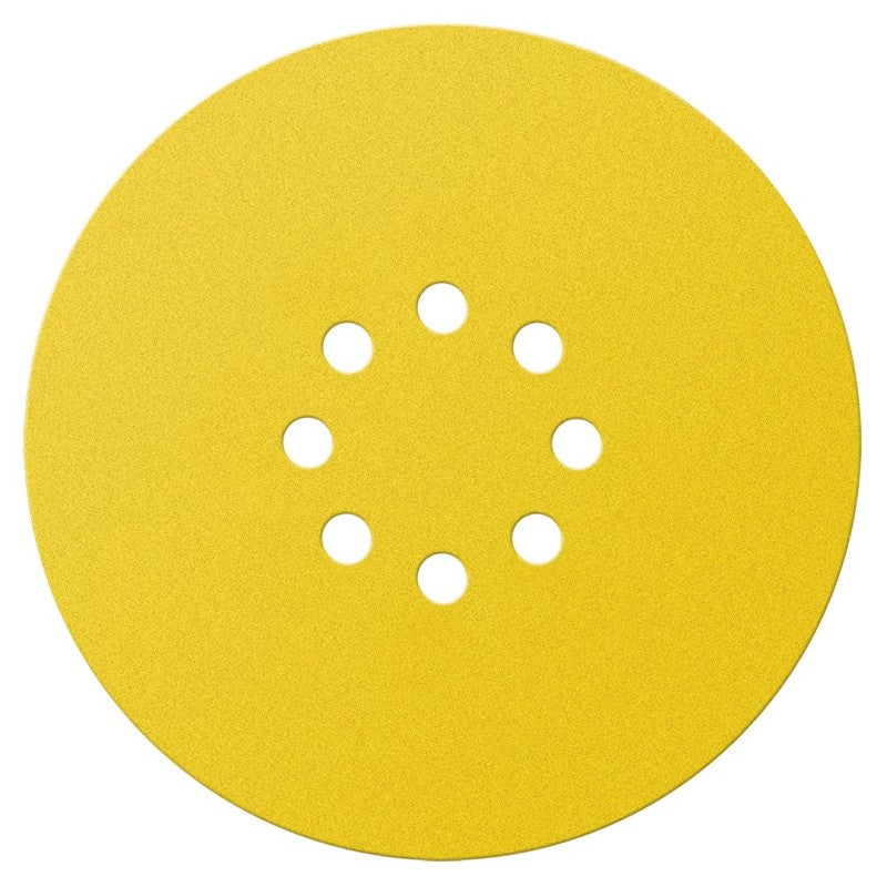 GRAPHITE Velcro sanding discs 225 mm, K120, 5 pcs - 8 holes — 57H832