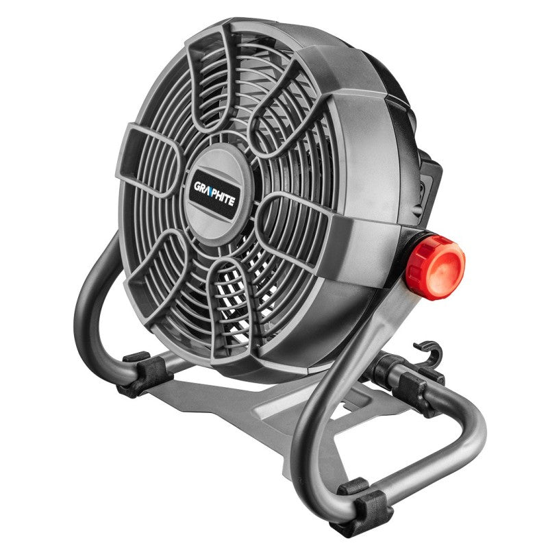 GRAPHITE Battery and mains powered fan, Energy+ 18V — 58G080