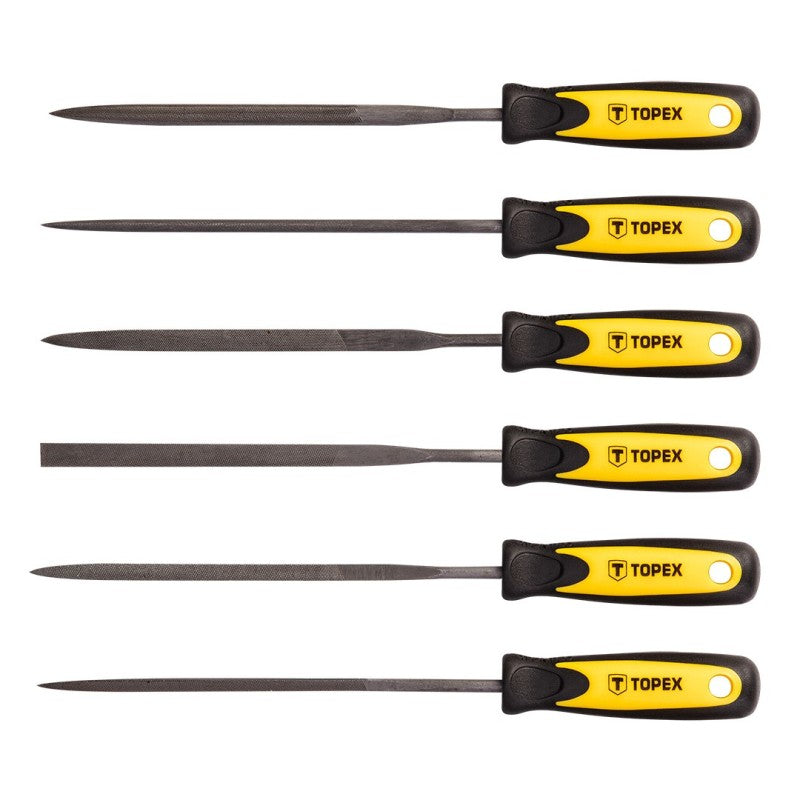 TOPEX Metal needle files, set 6 pcs — 06A010