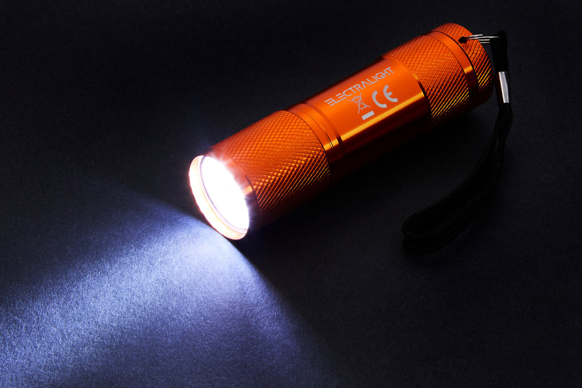 Electralight 50 Lumen 9 LED Stubby Aluminium Torch, With Batteries