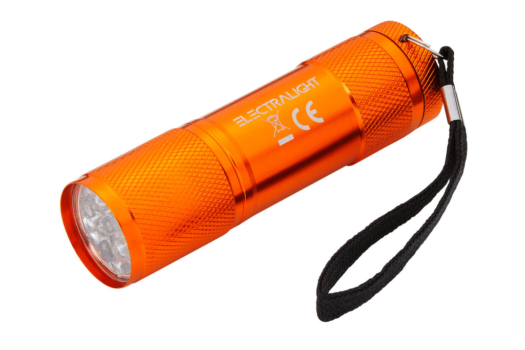 Electralight 50 Lumen 9 LED Stubby Aluminium Torch, Without Batteries