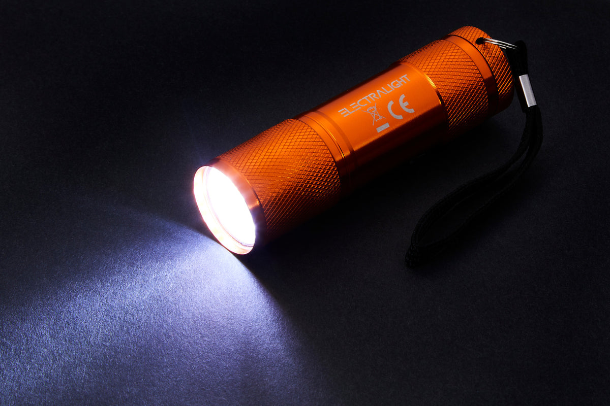 Electralight 50 Lumen 9 LED Stubby Aluminium Torch, Without Batteries