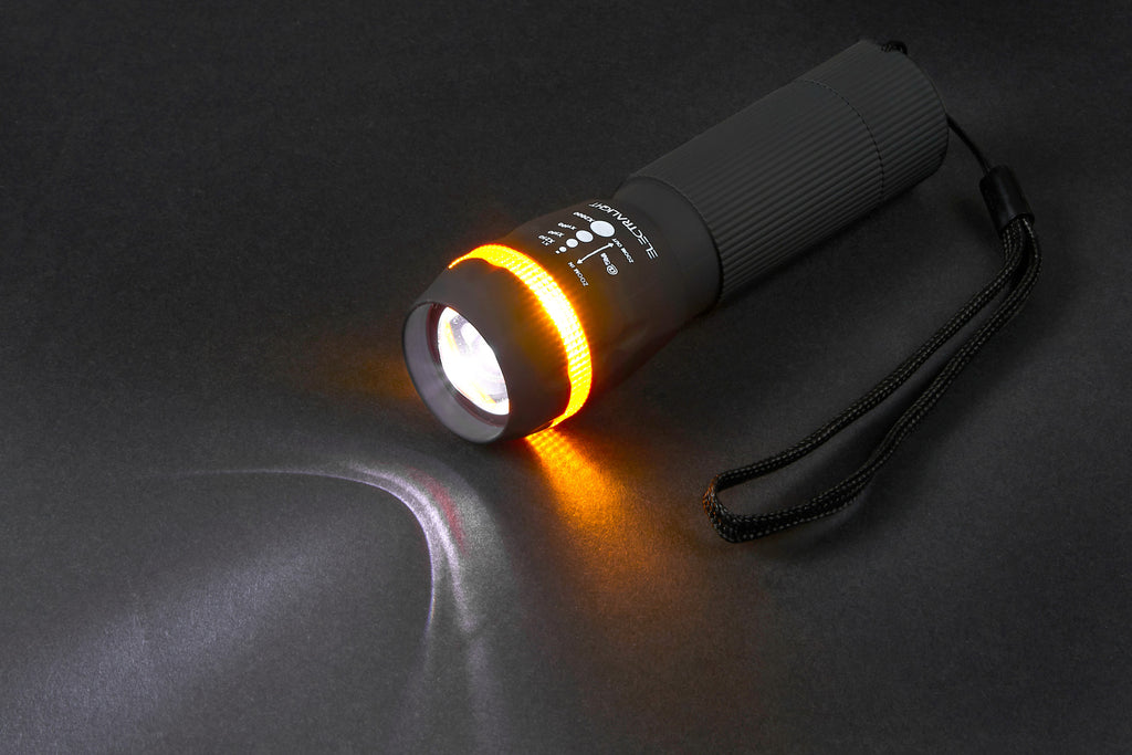 Electralight 1W LED Rubber Zoom Torch, No Batteries