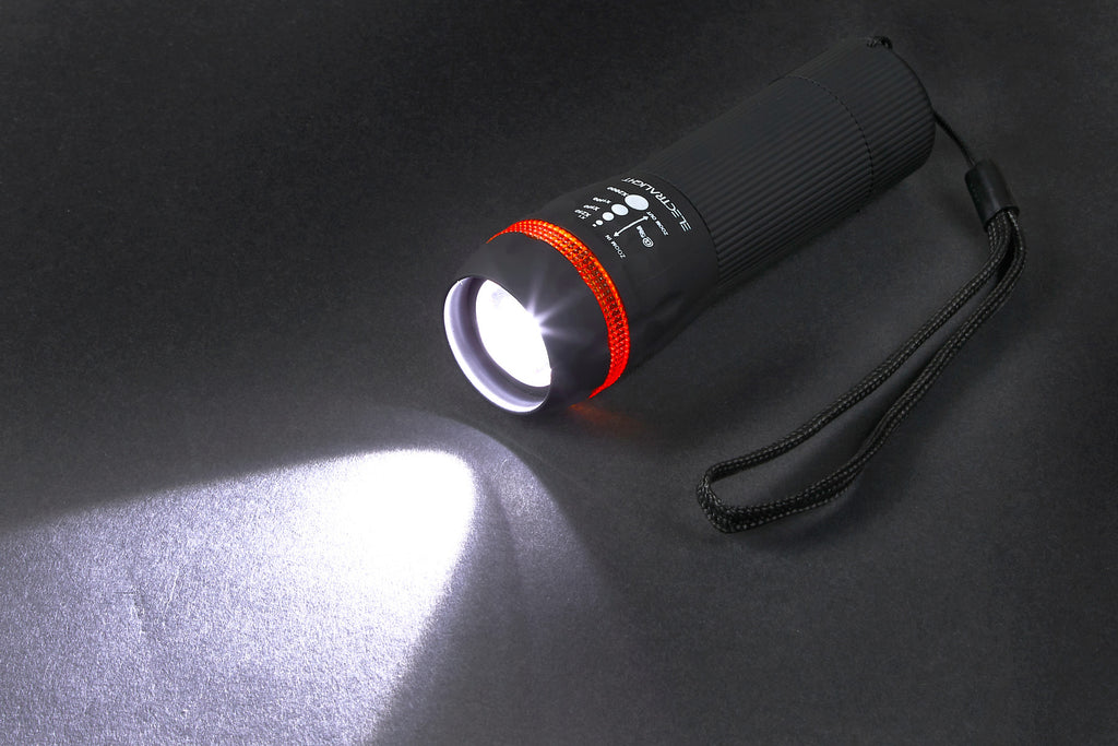 Electralight 1W LED Rubber Zoom Torch, No Batteries