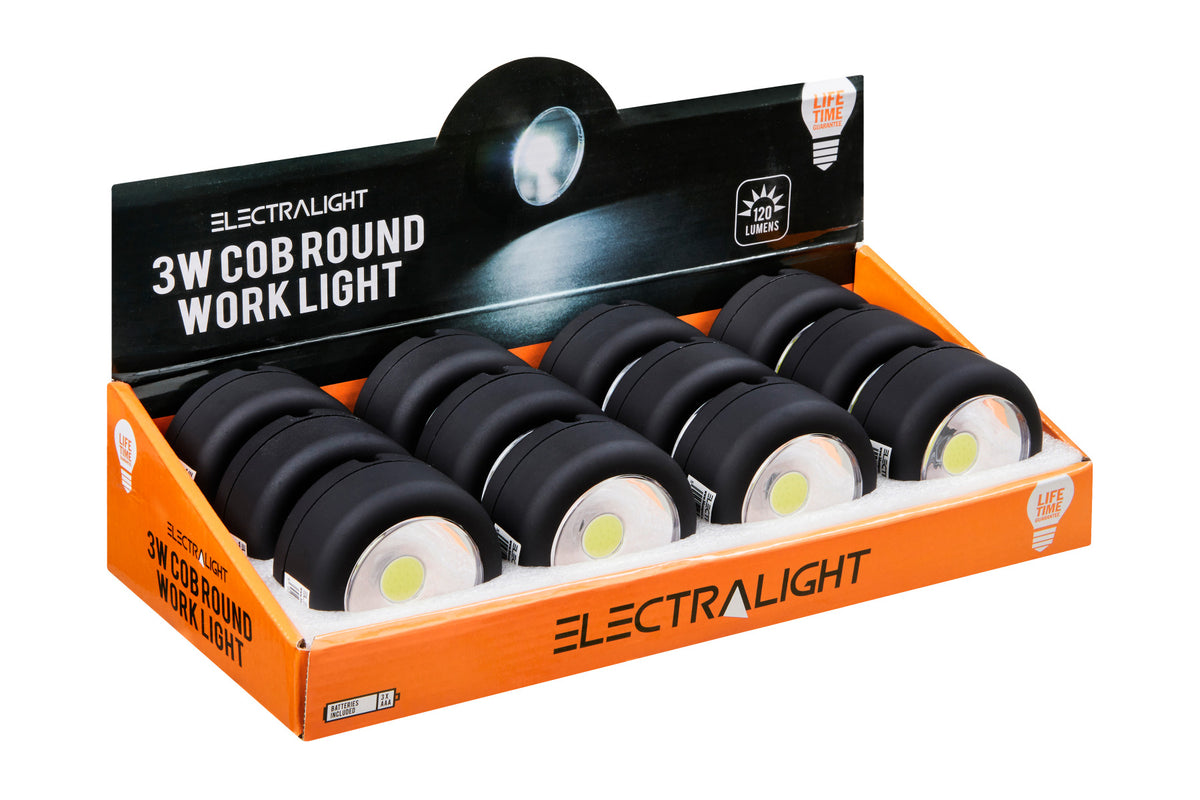 Electralight 3 Watt COB Round Work Light