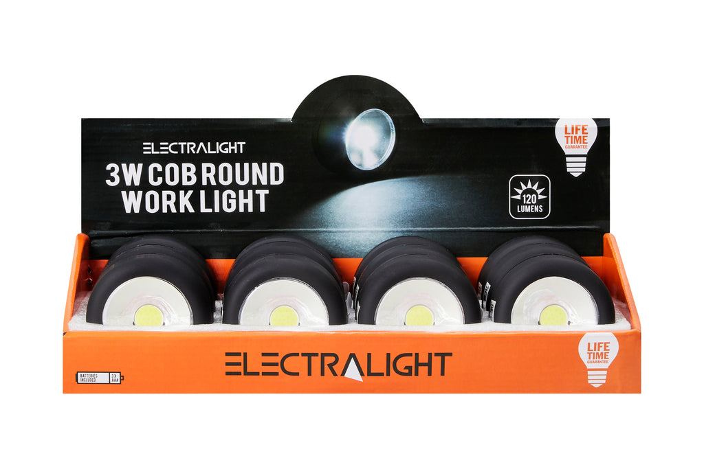 Electralight 3 Watt COB Round Work Light