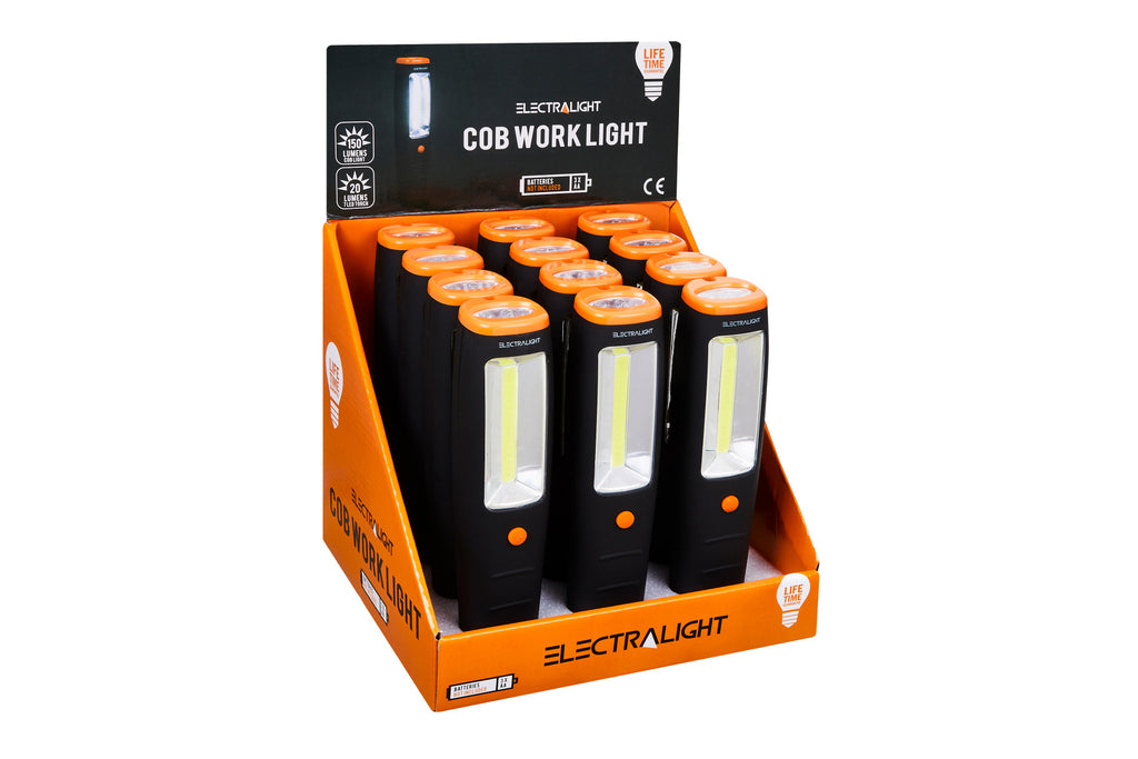 Electralight COB Work Light With Batteries