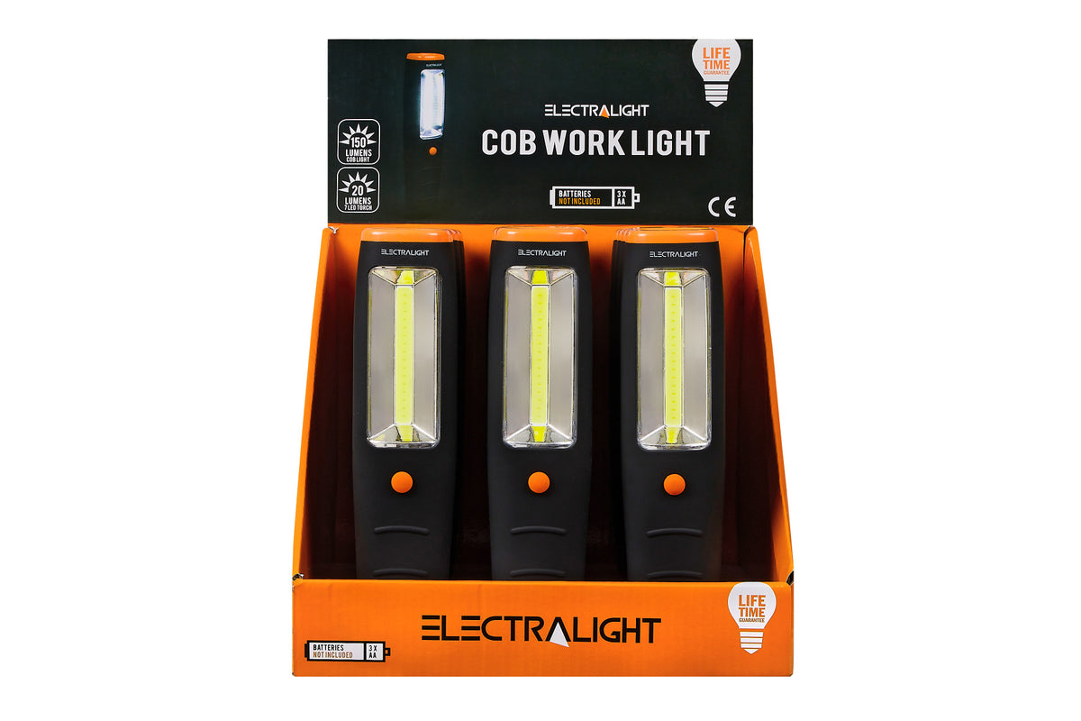 Electralight COB Work Light With Batteries