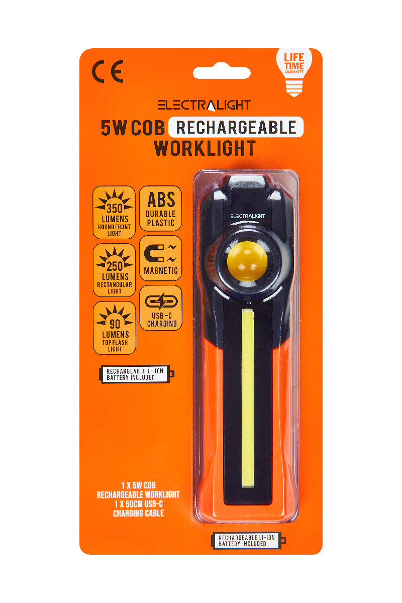 Electralight 350 Lumen COB Rechargeable Work Light