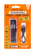 Electralight 300 Lumen Rechargeable Pocket Zoom Torch