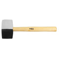 NEO TOOLS Rubber mallet 63 mm, 680 g, black-white rubber, wooden handle — 25-068