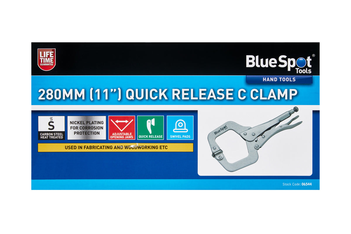 Blue Spot Tools 280MM (11") Quick Release C Clamp