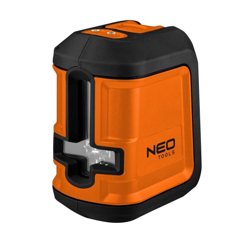 NEO TOOLS Cross line laser 15 m, green, with pouch and iron holder — 75-106