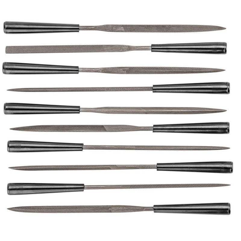 TOPEX Metal needle files, set 10 pcs — 06A015